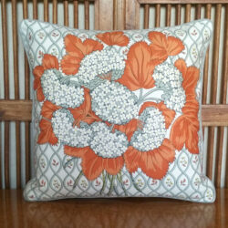 Country Collection Rust & Grey Guelder Rose Cushion 36x36cm
