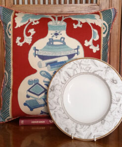 Oriental Collection Red Mandarin Cushion 46x46cm - Image 3