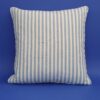 New England Blue and White Broad Stripe Cushion 46x46cm